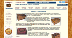 Desktop Screenshot of pandoraspuzzleboxes.com